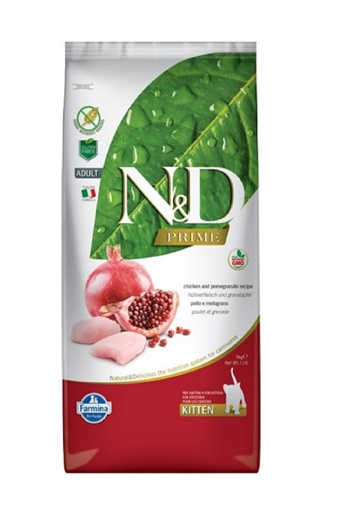 Nd Prime Tavuk & Nar Kitten Tahılsız Kedi Maması - 5 Kg