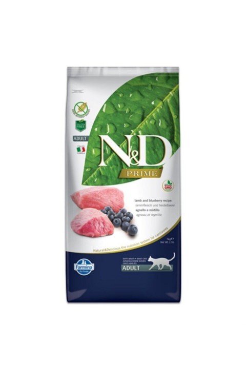 Nd Prime Kuzu & Yaban Mersini Adult Tahılsız Kedi Maması - 5 Kg