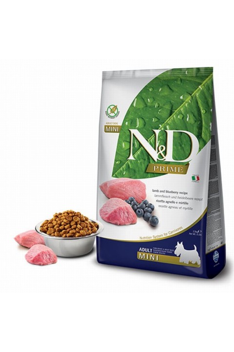 Nd Prime Kuzu Etli Mersini Adult Mini Tahılsız Köpek Maması - 2.5 Kg