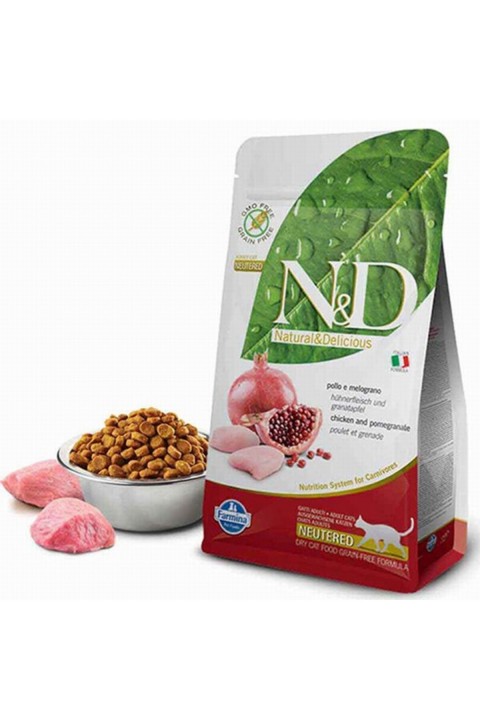 Nd Prime Tavuk & Nar Neutered Tahılsız Kedi Maması - 5 Kg