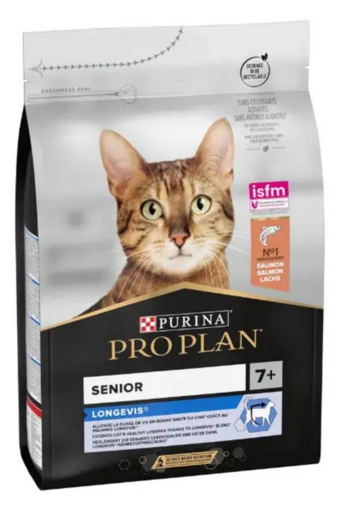 Pro Plan +7 Senior Somonlu Yaşlı Kedi Maması 3 Kg