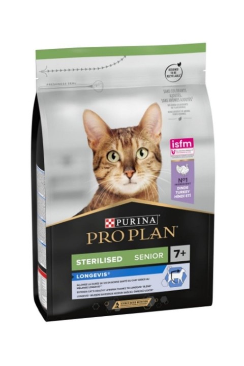 Pro Plan +7 Sterilised Hindili Ve Tavuklu Kedi Maması - 3 Kg