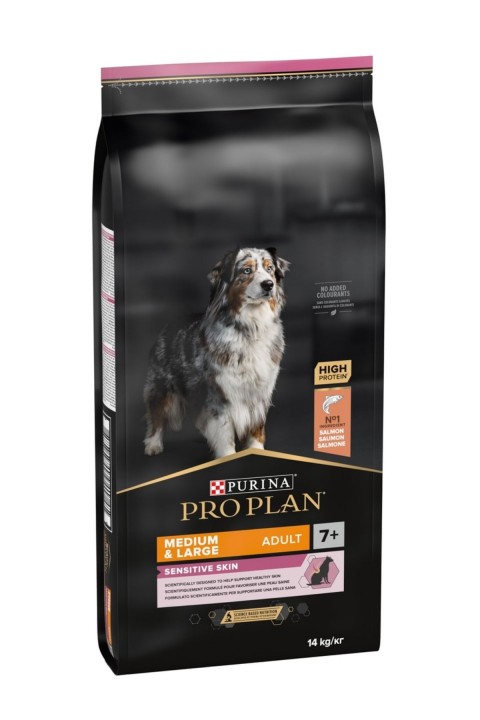 Pro Plan Medium +7 Sensitive Somonlu Köpek Maması - 14Kg