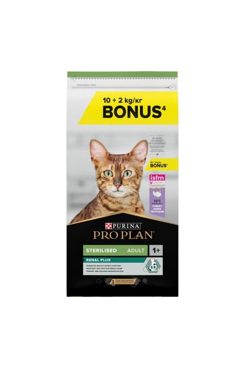 Pro Plan Sterilised Turkey&Chicken Kedi Maması - 10+2 Kg