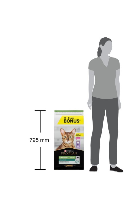 Pro Plan Sterilised Turkey&Chicken Kedi Maması - 10+2 Kg