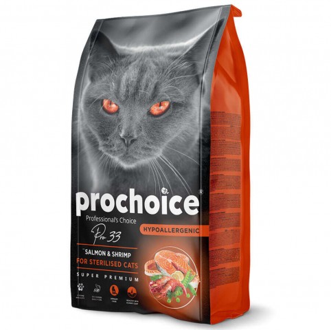 Prochoice Cat Pro 33 Sterili. Adult Salmon & Shrimp 2 Kg
