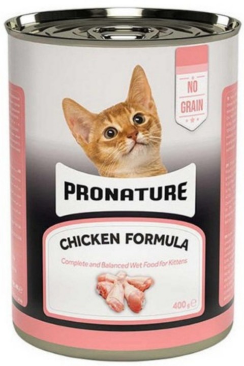 Pronature Tahılsız Tavuklu Ezme Yavru Kedi Konservesi 400 Gr