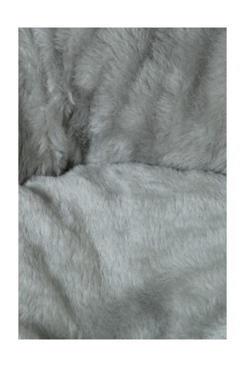 Pufy Kedi Köpek Simit Yatağı Gri 60x60