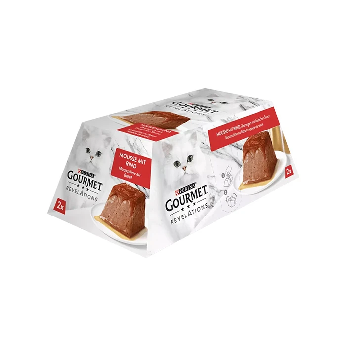 Purina Gourmet Revelations Sığır Etli Kedi Yaş Maması 2x57gr