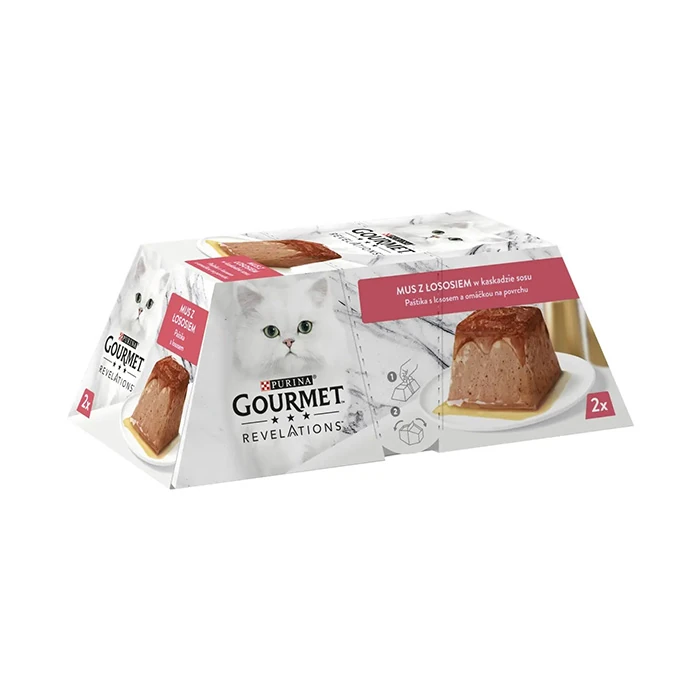 Purina Gourmet Revelations Somon Balıklı Kedi Yaş Maması 2x57gr