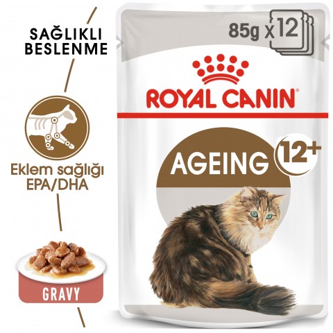 Royal Canin Ageing 12+ Gravy Pouch Yaşlı Kedi Yaş Maması 85 Gr