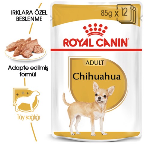 Royal Canin Chihuahua Yetişkin Yaş Köpek Mama Pouch 85 gr