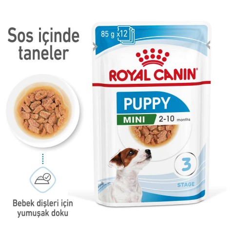 Royal Canin Mini Puppy Pouch Konserve Yavru Köpek Yaş Maması 85 Gr