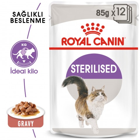 Royal Canin Sterilised Gravy Kısırlaştırılmış Yetişkin Kedi Maması Pouch 85 Gr