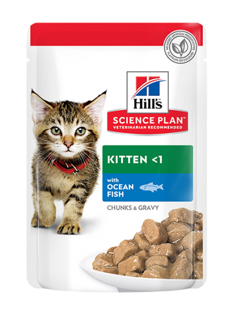 Hill's SP Okyanus Balıklı Yavru Kedi Pouch 85Gr