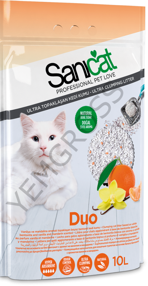 SANICAT DUO 10 L. CLUMPING WHITE