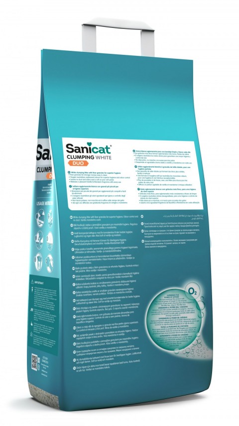 Sanicat Duo Vanilya Ve Mandalinalı Kedi Kumu 10 L