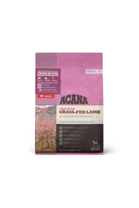 ACANA Singles - Grass-Fed Lamb Köpek Maması 2kg - Tüm ırk ve yaşam evreleri için