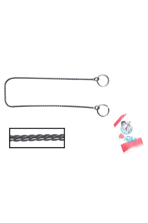 Sl205-c Tekli Zincir Köpek Boyun Tasması Black 5.0mm*60cm