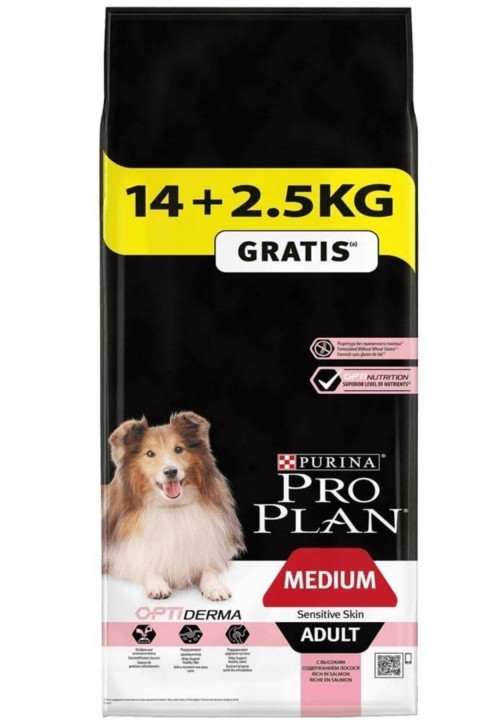 Somonlu Hassas Yetişkin Köpek Maması 14+2,5 Kg