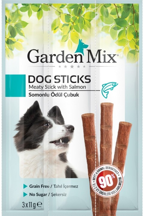 Gardenmix Somonlu Köpek Stick Ödül 3*11g