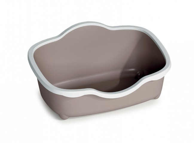 Stefanplast Tres Chıc Beyaz/pembe Açık Kedi Tuvaleti 56x38,5x26cm