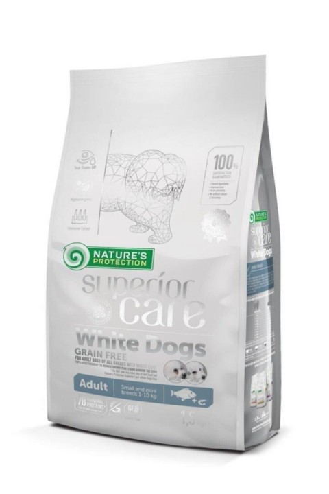Natures Protection Superior Care White Dogs Tahılsız Alabalıklı Yetişkin Beyaz Köpek Maması 10+2 Kg