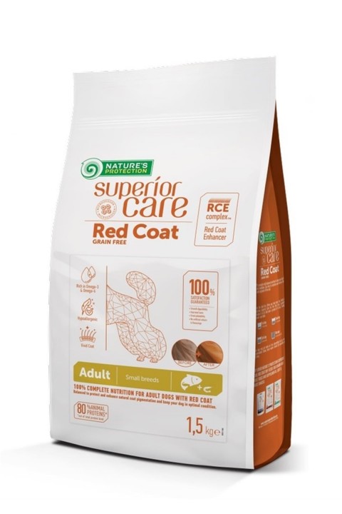 Natures Protection Superior Care Red Coat Küçük Irk Somonlu Kızıl Köpek Köpek Maması 10 Kg