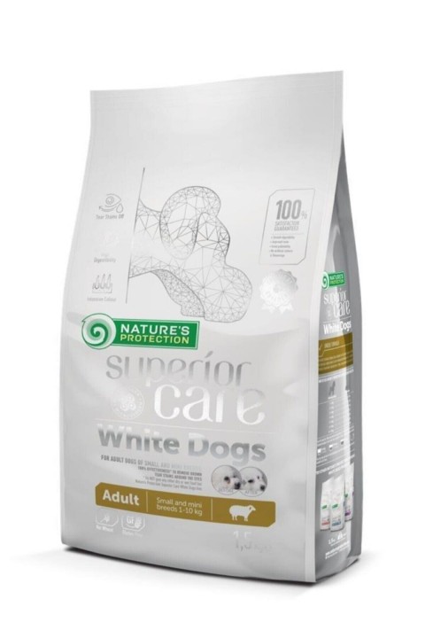 Natures Protection Superior Care White Dogs Glutensiz Kuzu Etli Yetişkin Köpek Maması 10kg