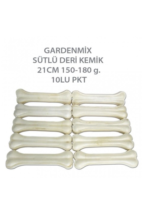 Gardenmix Sütlü Deri Kemik 21cm 150-180 G.10lu Pkt