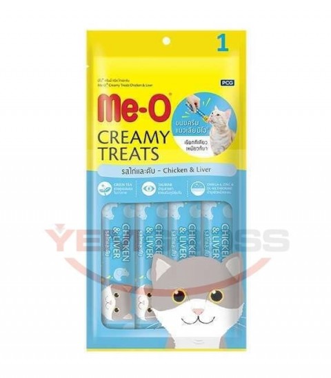 TR5CACH3615 Me-O Creamy Treat Tavuk & Ciğer Kedi Ödülü 4x15gr