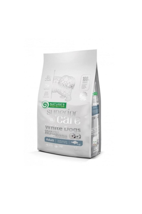 Natures Protection Superior Care White Dogs Tahılsız Alabalıklı Yetişkin Beyaz Köpek Maması 10 Kg