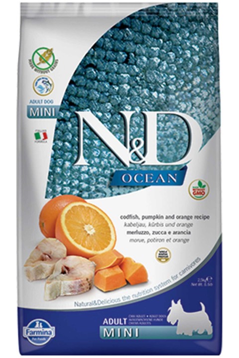 Nd Ocean R.Balığı Adult Mini Tahılsız Köpek Maması - 7 Kg