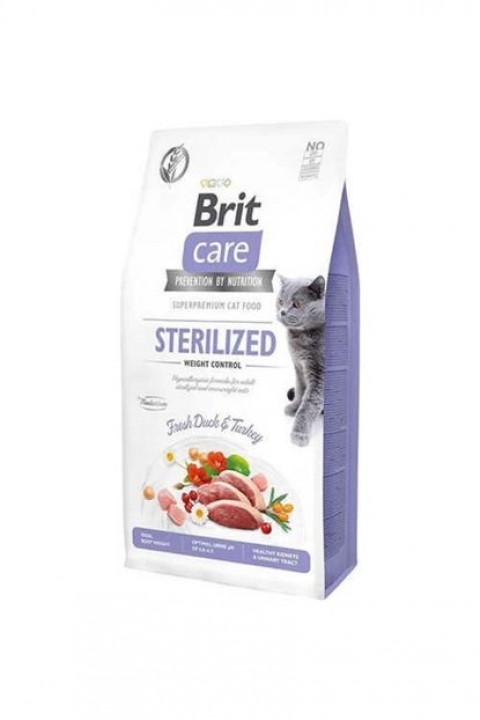 Brit Care Cat G-F Sterilized Weight Control Fresh Duck & Turkey 7 Kg