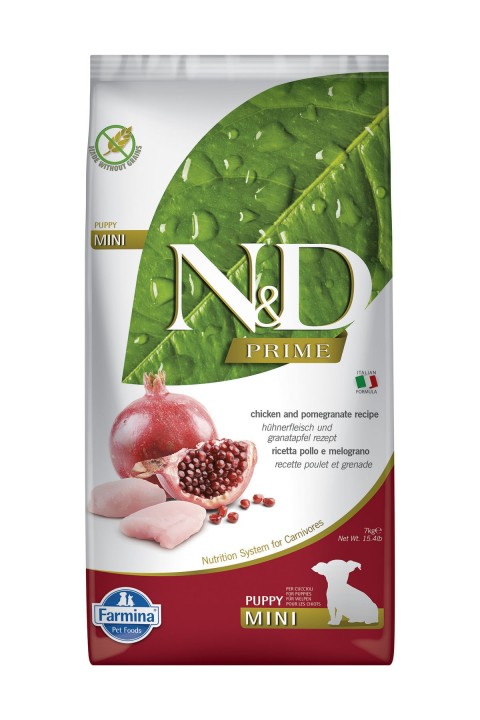 Nd Prime Tavuk&Nar Puppy Mini Tahılsız Köpek Maması - 7 Kg