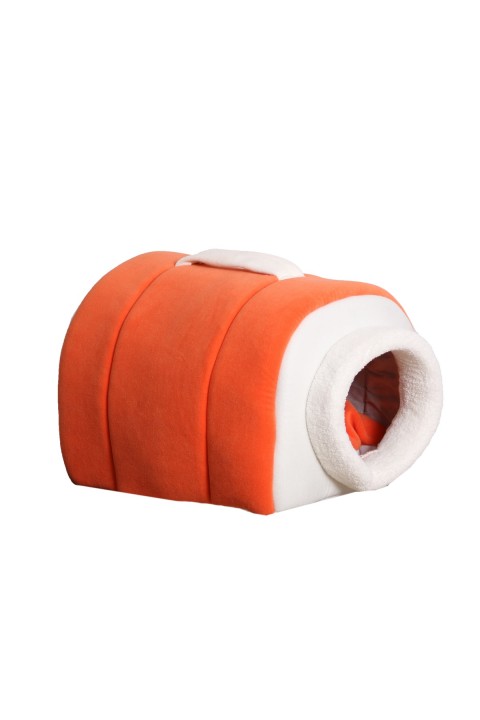 Taşınabilir Kedi Yatağı Yuvası Kahverengi Yıkanabilir Taşınabilir