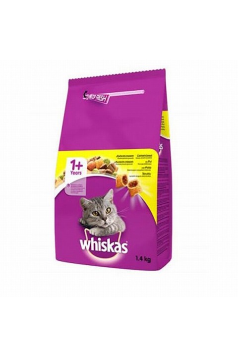 Whiskas Tavuk&Sebze Kedi Maması - 1,4Kg