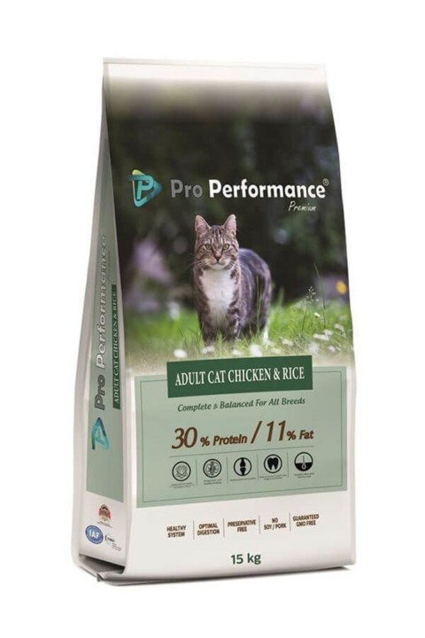 Pro Performance Tavuklu Ve Pirinçli Yetişkin Kedi Maması 15 Kg