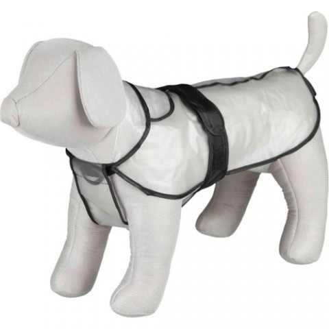 Trixie Köpek Yağmurluk S 42cm Transparan Şeffaf Siyah Biyeli