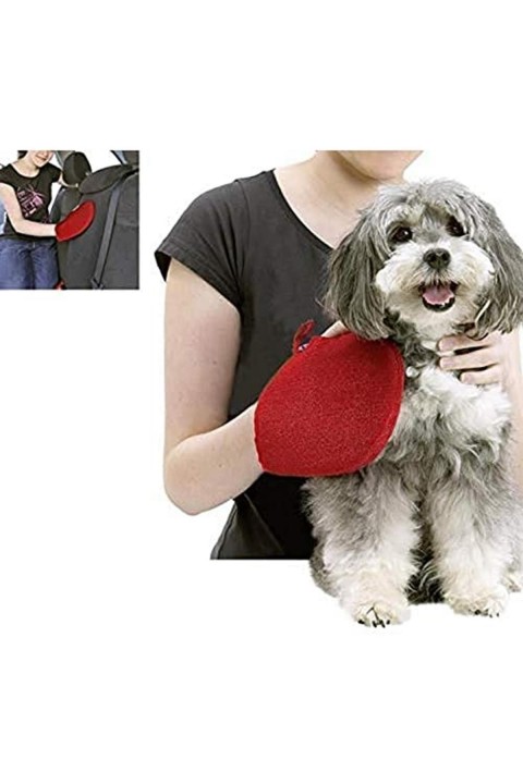 Karlıe Tüy Toplayıcı Eldiven 24x16 Cm Kırmızı