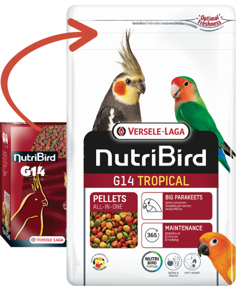 Versele Laga Nutribird G14 Tropikal Pelet Paraket Yemi 10 Kg