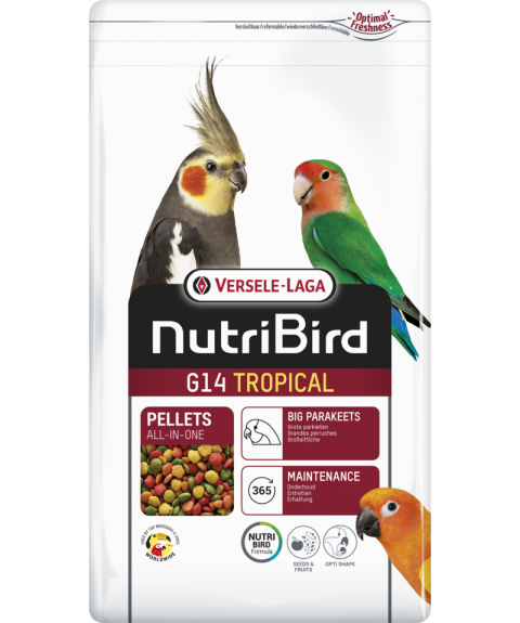Versele Laga Nutribird G14 Tropikal Pelet Paraket Yemi 10 Kg