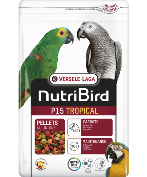 Versele Laga Nutribird P15 Tropical Pelet Papağan Yemi 10 Kg