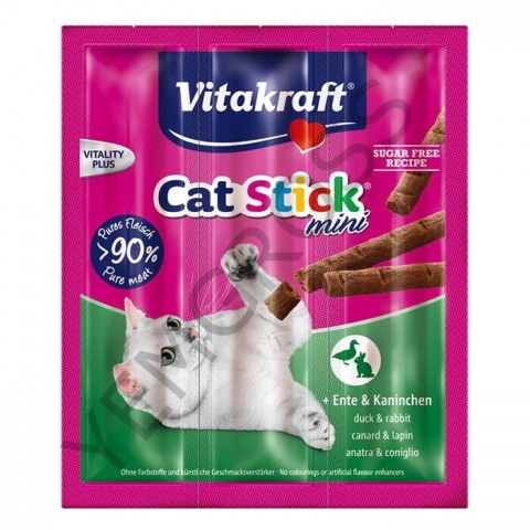 Vitakraft Cat Sticks Tavşan +Ördek 3 Adet 54Gr 20