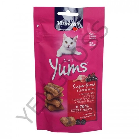 Vitakraft Mürver Ve Ördekli Yumuşak Kedi Ödülü 40