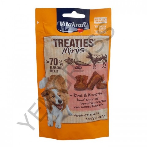 Vitakraft Treaties Minis Sığır Eti ve Havuçlu Yumu