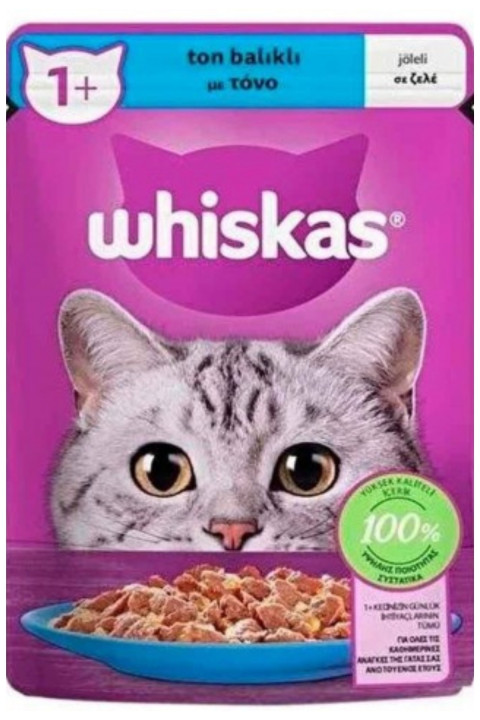 WHISKAS TON BALIKLI  POUCH - 85 GR (KOLİ: 28 ADET)