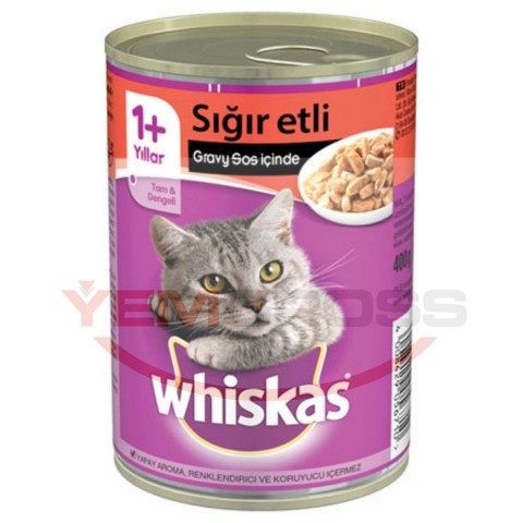 Whiskas Biftekli Konserve- 400Gr