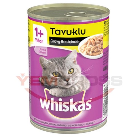 Whiskas Tavuklu  Konserve- 400Gr