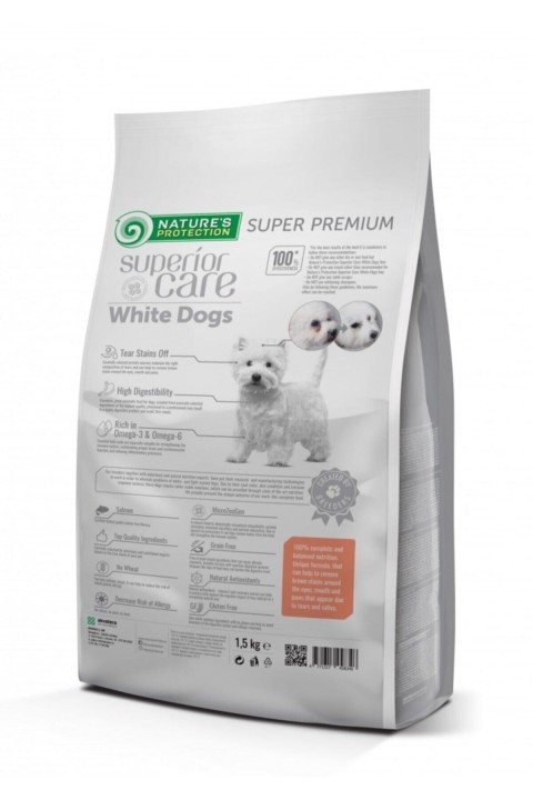 Natures P. White Dogs Tahılsız Somonlu Yetişkin Beyaz Köpek Maması 1.5 Kg